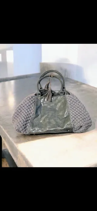 Bolso Dayaday Ante y Punto Mujer Gris