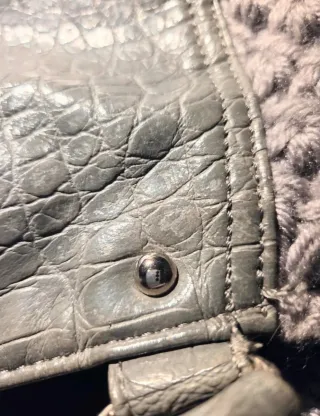 Bolso Dayaday Ante y Punto Mujer Gris