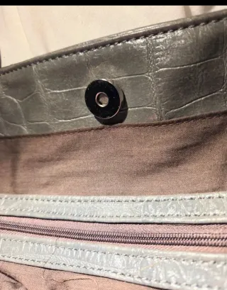 Bolso Dayaday Ante y Punto Mujer Gris