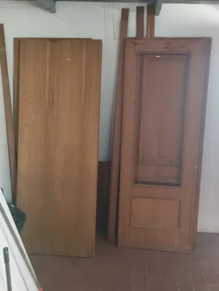 Puertas de madera sin tratar x5