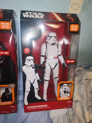 Figuras Star Wars Darth Vader y Stormtrooper
