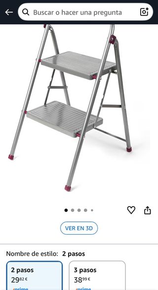 Escalera plegable 2 peldaños