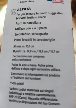 Alzata 3 piani ERNESTO bianca