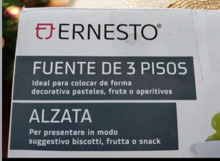 Alzata 3 piani ERNESTO bianca