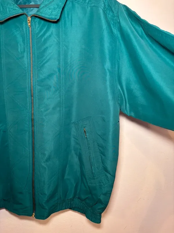 Bomber vintage anni '80 trapuntato spalline