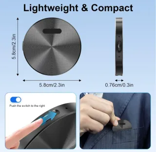 Registratore Vocale AI Magnetico Professionale New