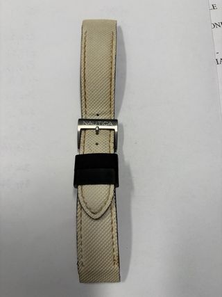 Cinturino Nautica 22 mm Bianco in pelle