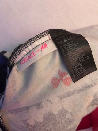 Cojín Versace Terciopelo Negro Multicolor