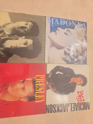 Lote 4 Vinilos: Madonna, Whitney Houston, Ennio Mo