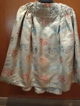 Falda Fallera Beige con Flores