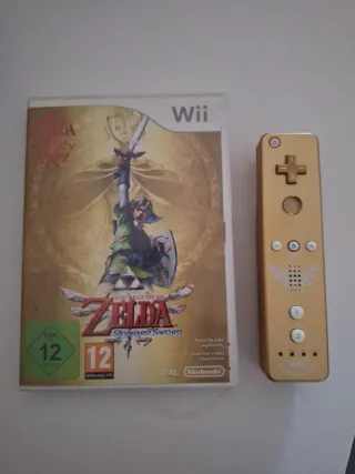 Zelda Skyward Sword + Mando Wii Dorado zelda