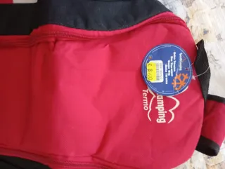 Mochila Camping Negra y Roja