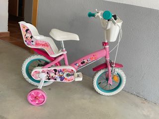 Bicicleta infantil Minnie Mouse rosa
