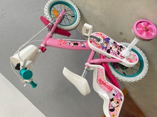 Bicicleta infantil Minnie Mouse rosa