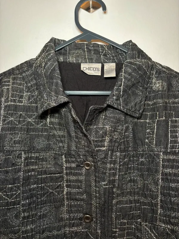 Giacca Chico's ricamata lurex