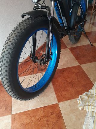 Bicicleta eléctrica ruedas anchas