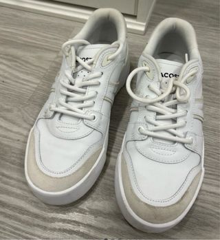 Zapatillas Lacoste Blancas y Beige