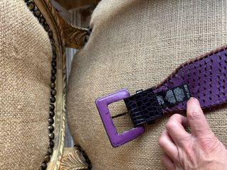 Cinturón Custo Morado y Negro