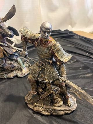 Lote 3 Guerreros Samurai Figuras Decorativas