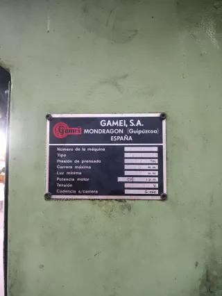 Prensa Fricción GAMEI