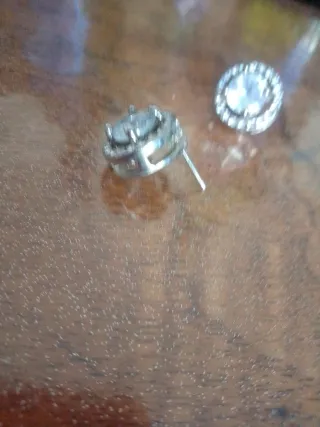 Orecchini vintage zirconi bianchi