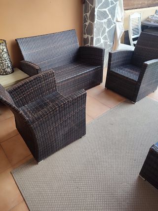 Set di mobili da esterno in rattan