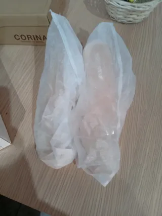 Zapatos DAY-VIN Beige Tacón Transparente