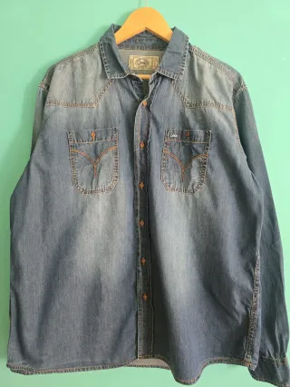CAMISA VAQUERA DE HOMBRE TALLA L. MARCA LOIS