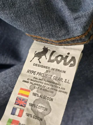 CAMISA VAQUERA DE HOMBRE TALLA L. MARCA LOIS