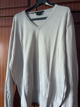 Jersey Gucci V-Neck Beige Talla M