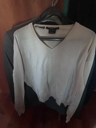 Jersey Gucci V-Neck Beige Talla M