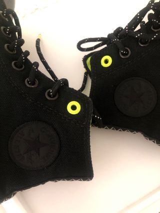 Converse All Star Botas Negras y Amarillas T36.5