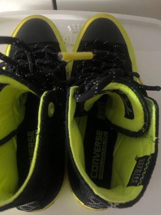 Converse All Star Botas Negras y Amarillas T36.5