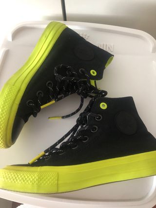 Converse All Star Botas Negras y Amarillas T36.5