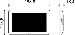 Monitor LCD Vimar K40937 para videoportero