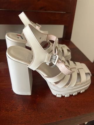 Sandalias Tommy Jeans Plataforma Beige Talla 38