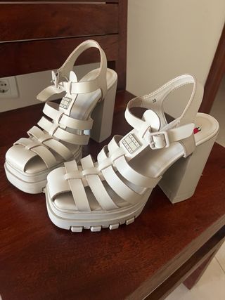 Sandalias Tommy Jeans Plataforma Beige Talla 38