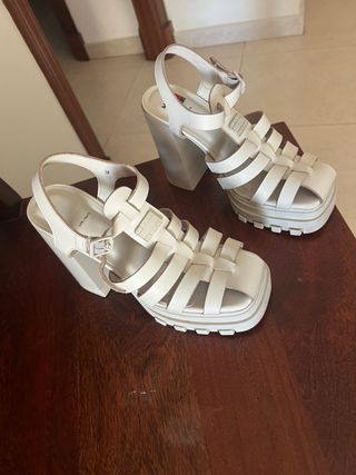 Sandalias Tommy Jeans Plataforma Beige Talla 38