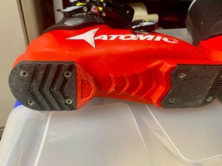 Botas de esquí infantiles rojas