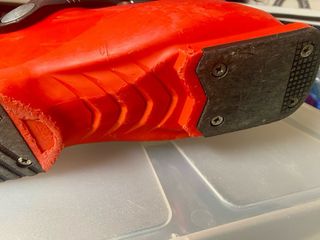 Botas de esquí infantiles rojas