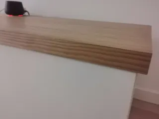 Mueble TV moderno blanco y madera