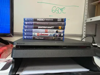 Consola PS4 Slim 500GB + 6 Juegos