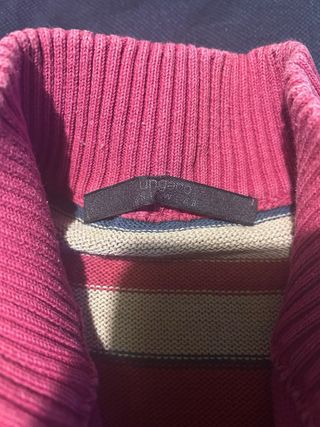 Jersey Ungaro rayas beige y rojo