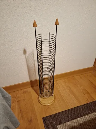 Torre CDs Metal Madera 35 Unidades