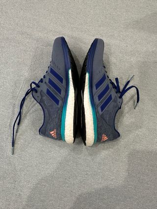 Zapatillas Adidas Adizero Boston T43 1/3 Azul/Gris