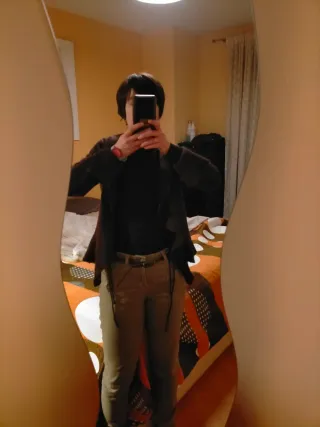 Pantalón KY estampado dorado