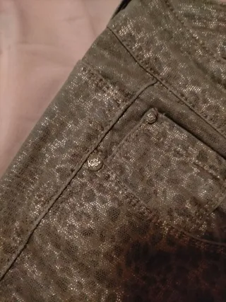 Pantalón KY estampado dorado