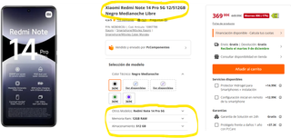 Redmi Note 14 Pro 5G 12/512 Negro Nuevo a estrenar