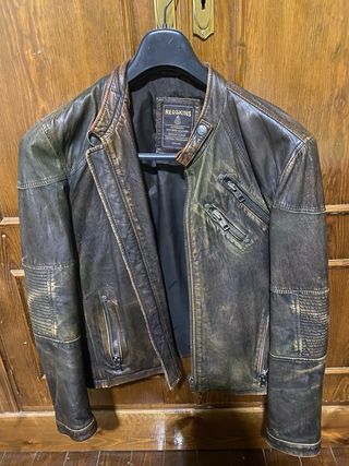Cazadora Redskins Piel Desgastada Talla M