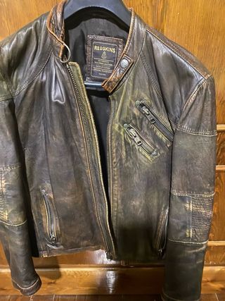 Cazadora Redskins Piel Desgastada Talla M